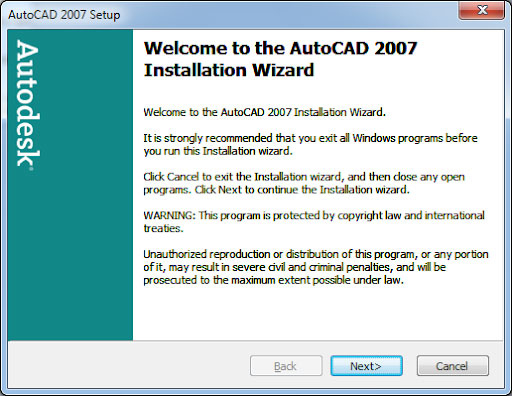 tải Autocad 2007 Full Crack