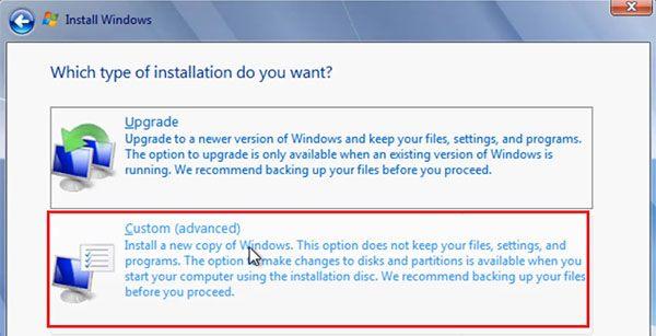 Cách cài Windows 7 bằng ổ cứng