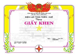 mẫu giấy khen