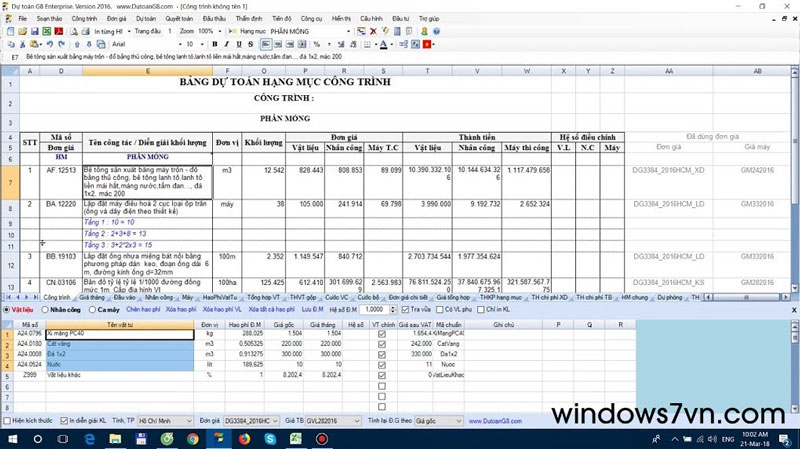 phần mềm dự toán g8 full crack